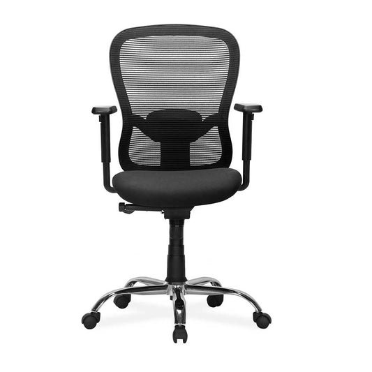 Alba Office Chair Chrome Base Mid Back with CTS 02